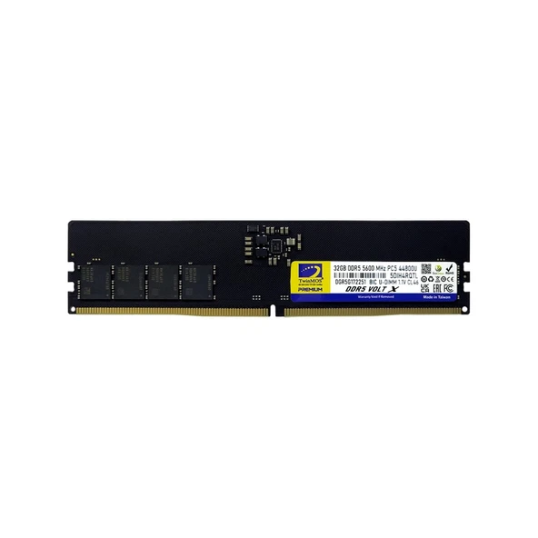 TWINMOS 32GB DDR5 5600MHZ PC RAM VALUE TMD532GB5600U46WO ürün görseli 1