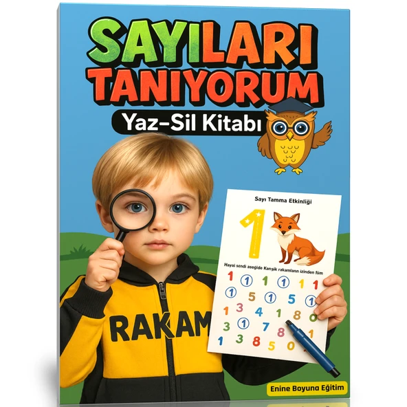 Sayıları Tanıyorum Yaz-Sil Kitabı (1-20 Arası Sayılar) ürün görseli 1