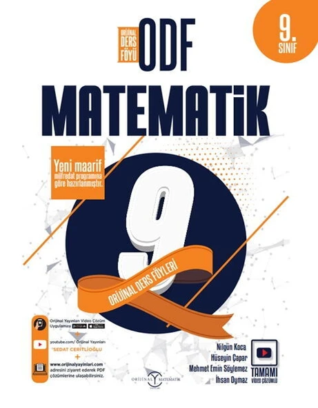Orijinal Yayınları 9. Sınıf Matematik ODF Orijinal Ders Föyleri ürün görseli 1