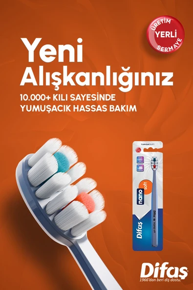 Difaş Nano Soft Diş Fırçası - Resim 5