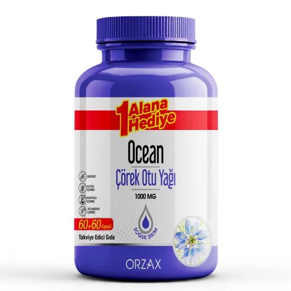Ocean Çörek Otu Yağı 1000 mg 120 Kapsül ürün görseli 1