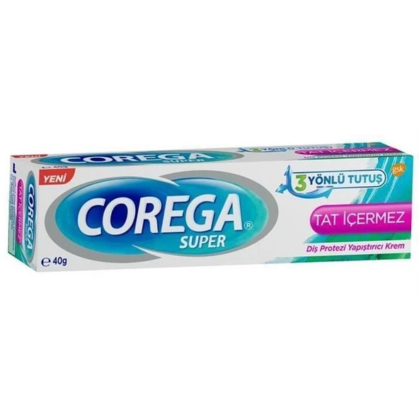 Corega Super Tat İçermez Diş Protezi Yapıştırıcı Krem 40 gr ürün görseli 1