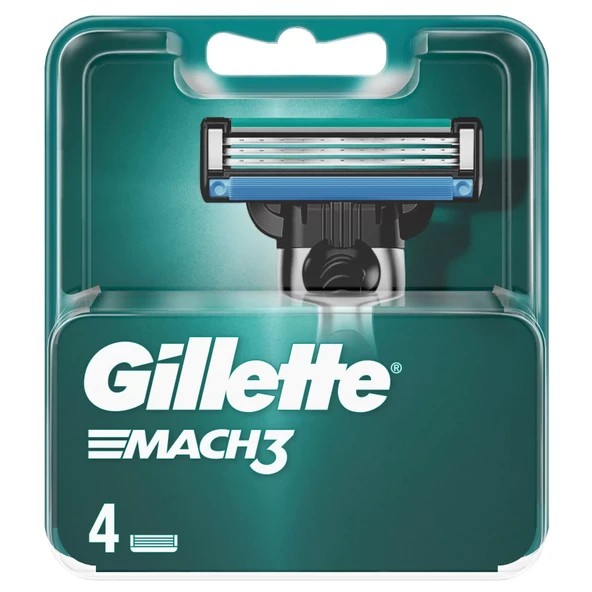 GILLETTE MACH 3 4'LÜ YEDEK TIRAŞ BIÇAĞI ürün görseli 1