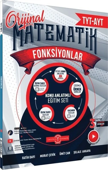 TYT AYT Matematik Fonksiyonlar Konu Anlatımlı Eğitim Seti Orijinal Yayınları ürün görseli 1
