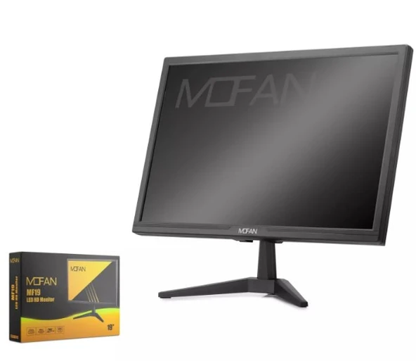 Mofan MF19 19 İnç T-LED HD TV,  Monitör,  IPS Panel,  HDMI VGA ,75Hz , 12V Karavan Uyumlu ürün görseli 1
