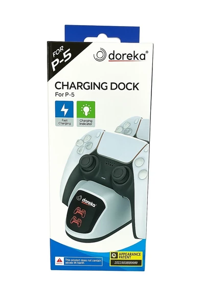 Doreka Ps5 Dualsense Şarj Istasyonu Playstation 5 Uyumlu Charging Station TP5-0515B ürün görseli 1