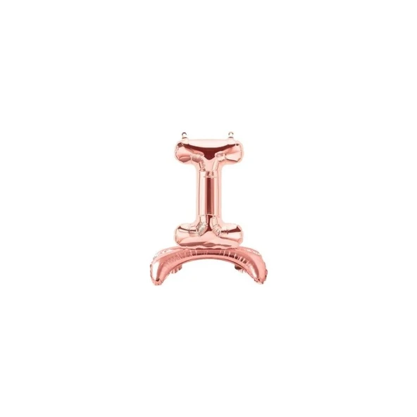 Parti Sürprizi Ayakta Durabilen Rose Gold I Harf Folyo Balon ürün görseli 1