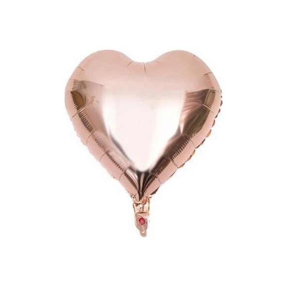 Parti Sürprizi Rose Gold Kalp Folyo Balon ürün görseli 1
