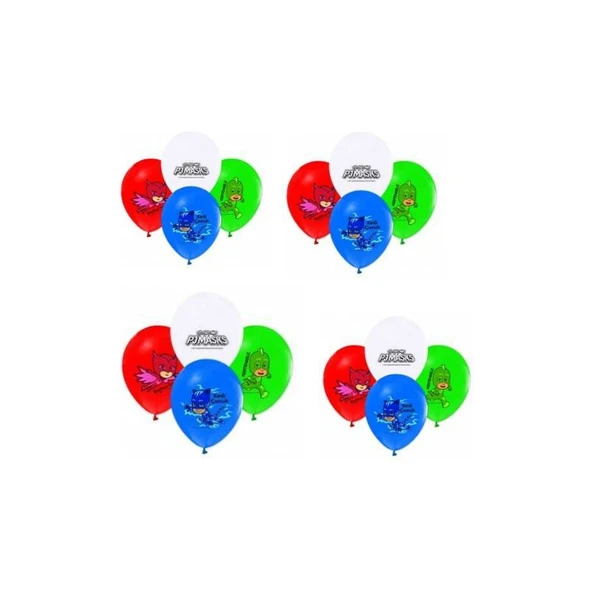 Parti Sürprizi Pj Mask Latex Balon 10 Adet ürün görseli 1