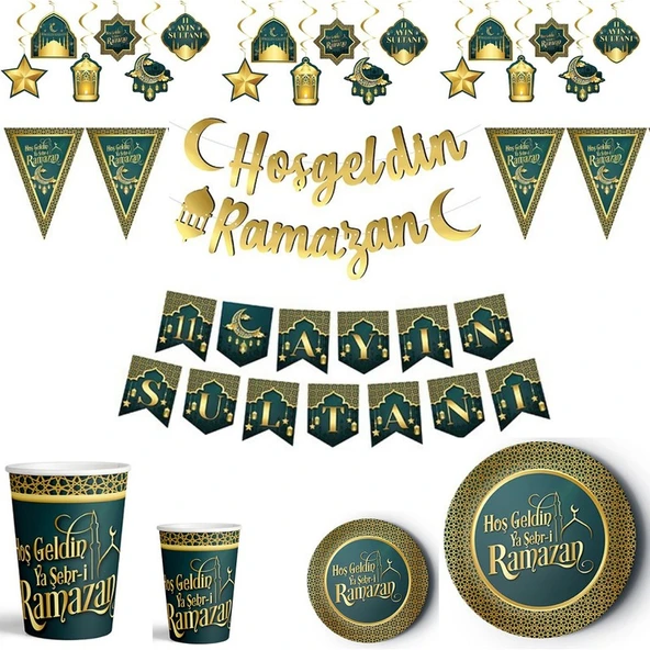Parti Sürprizi Hoş Geldin Ya Şehri Ramazan Parti Seti 8 Kişilik ürün görseli 1