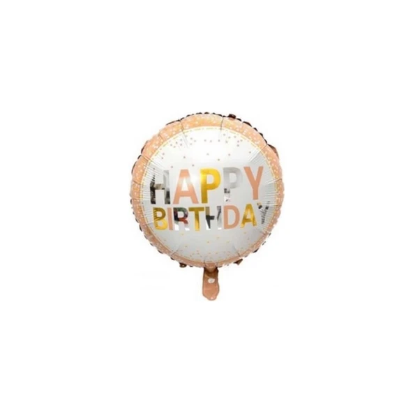 Parti Sürprizi Happy Birthday Puanlı Folyo Balon 1 Adet ürün görseli 1