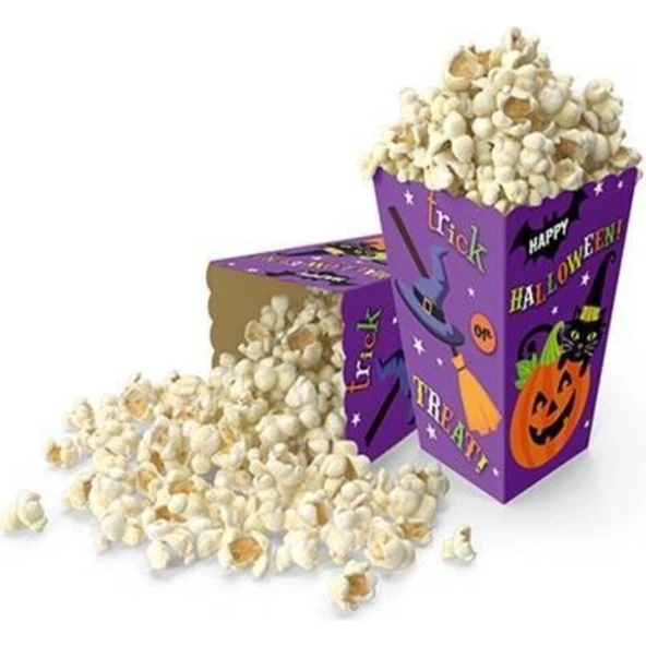 Parti Sürprizi Halloween Cadılar Bayramı Mısır Kutusu 8'li ürün görseli 1