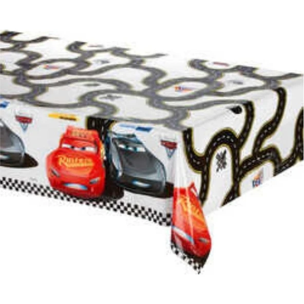 Parti Sürprizi Cars Arabalar Plastik Masa ÖRTÜSÜ120 X180 cm ürün görseli 1