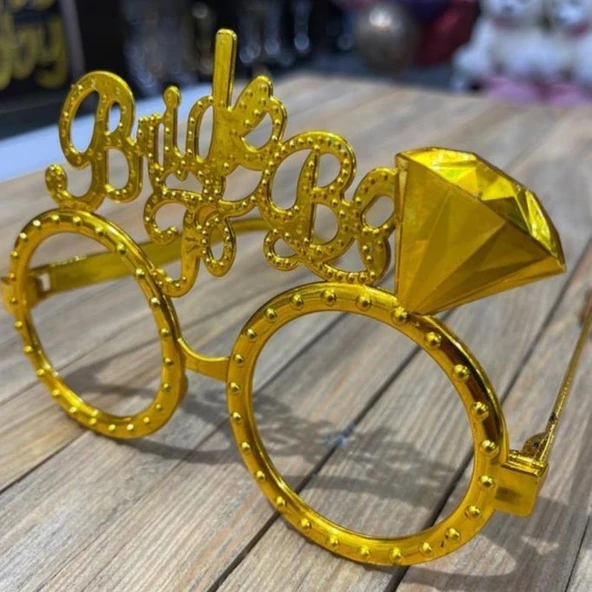 Parti Sürprizi Bride To Be Tektaş Gold Renk Gözlük ürün görseli 1