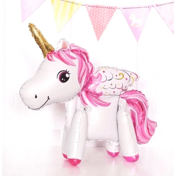 Parti Sürprizi Unicorn Ayaklı Folyo Balon 74×64 cm 1 Adet ürün görseli 1