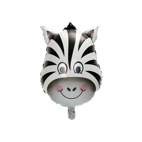 Parti Sürprizi Safari Partisi Zebra Folyo Balon 1 Adet ürün görseli 1
