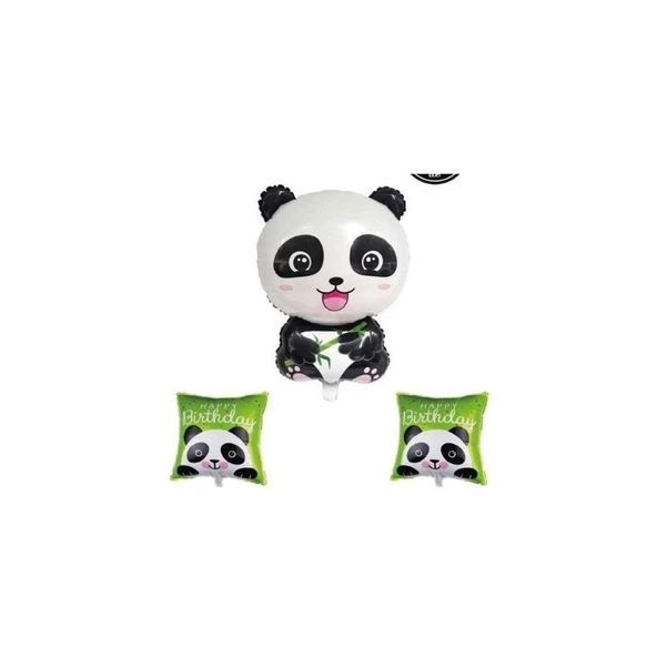 Parti Sürprizi Panda Folyo Balon Set 3 Adet ürün görseli 1