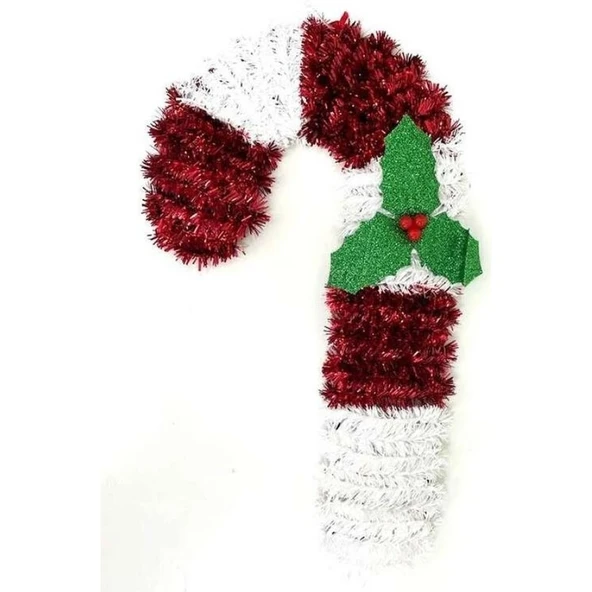 Parti Sürprizi Yılbaşı Partisi Baston Dekor Süs 30 cm 1 Adet ürün görseli 1