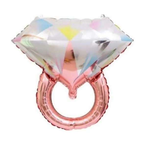 Parti Sürprizi Bride To Be Tektaş Rose Gold Yüzük Folyo Balon ürün görseli 1