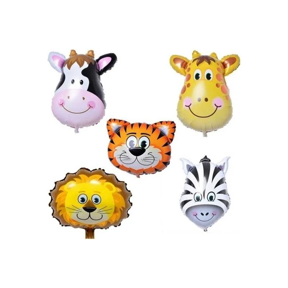 Parti Sürprizi Safari Partisi Folyo Balon Set 5 Adet ürün görseli 1
