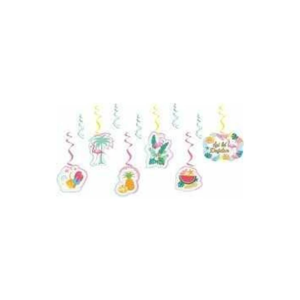 Parti Sürprizi Flamingo Tavan Süs 70 cm 6 Adet ürün görseli 1