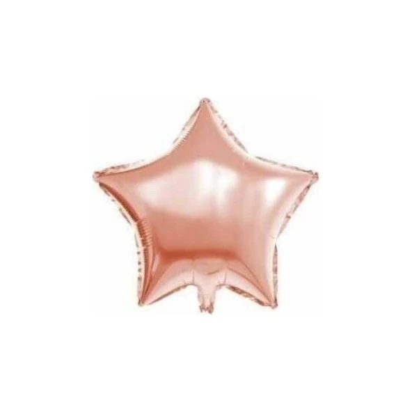 Parti Sürprizi Rose Gold Yıldız Folyo Balon 1 Adet ürün görseli 1