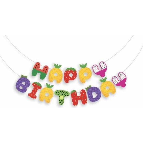 Parti Sürprizi Block Partisi Happy Birthday Harf Afiş ürün görseli 1