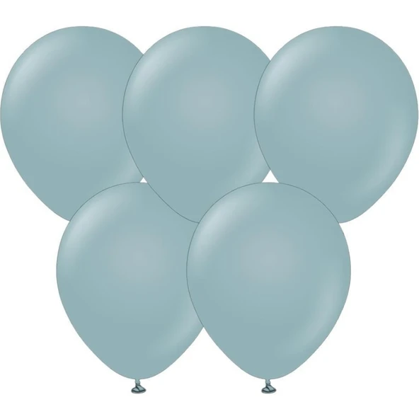 Parti Sürprizi Retro Fırtına Mavisi Latex Balon 10 Adet ürün görseli 1
