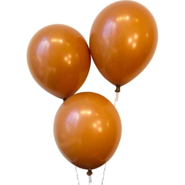 Parti Sürprizi Karamel Latex Balon 10 Adet ürün görseli 1