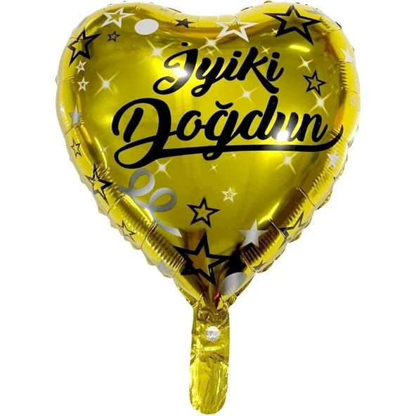 Parti Sürprizi Iyi Ki Doğdun Gold Kalp Folyo Balon 1 Adet ürün görseli 1