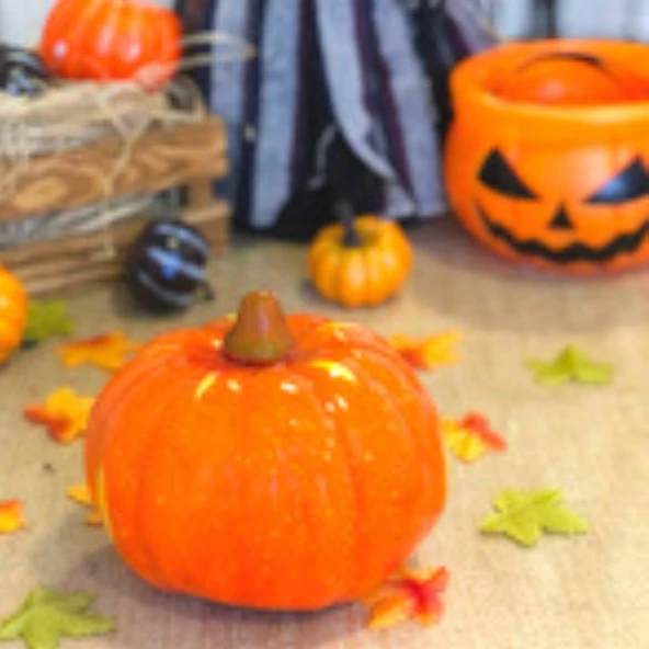Parti Sürprizi Hallowen cadılar bayramı balkabağı 15 cm 1 adet ürün görseli 1