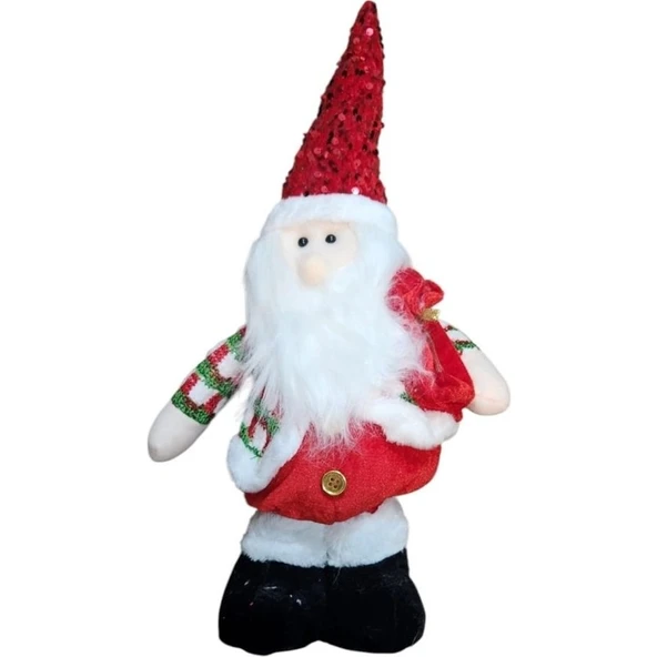Parti Sürprizi Yılbaşı Partisi Yaylı Noel Baba Dekor Süs 1 Adet ürün görseli 1