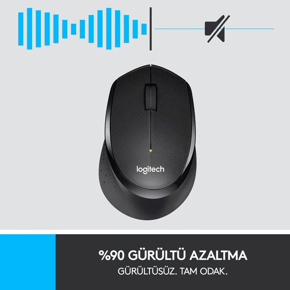 M330 SILENT KABLOSUZ SİYAH 910-004909 - Resim 2