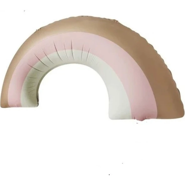Parti Sürprizi Retro Gökkuşağı Pembe Folyo Balon 82 x 53 cm 1 Adet ürün görseli 1