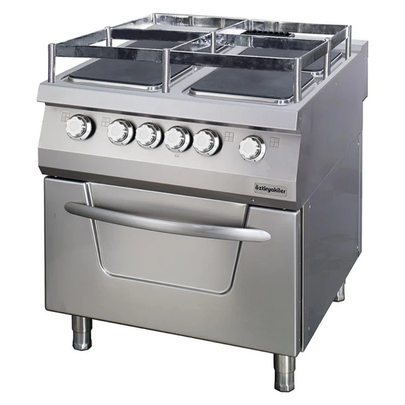 Öztiryakiler 7865.N1.80908.11G 900 Seri Fırınlı Elektrikli Kuzine, Gemi Model, 4 Kare Plate, 80x90x85 Cm, Osoef 8090 S ürün görseli 1