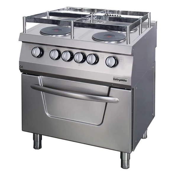 Öztiryakiler 7865.N1.80708.02G 700 Seri Fırınlı Elektrikli Kuzine, Gemi Model, 4 Yuvarlak Büyük Plate, 80x70x85 Cm, Osoef 8070 S ürün görseli 1