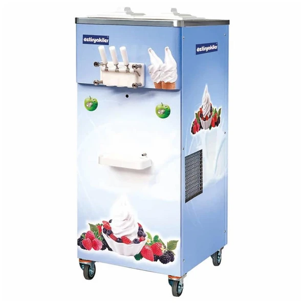Öztiryakiler 8919.OEF40.APSHT Üç Kollu Dondurma Makinası, Pastörizatörlü, Pompalı, Karıştırıcılı, 2x11 Lt ürün görseli 1