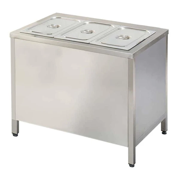 Öztiryakiler 7912.15070.10 Sıcak Servis Ünitesi, Elektrikli, Sıcaklık Dolaplı, 150x70 Cm ürün görseli 1