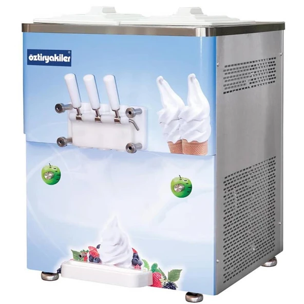 Öztiryakiler 8919.OEF25.0P 3 Kollu Dondurma Makinesi, Set Üstü, Pompalı, 2x11 Lt ürün görseli 1