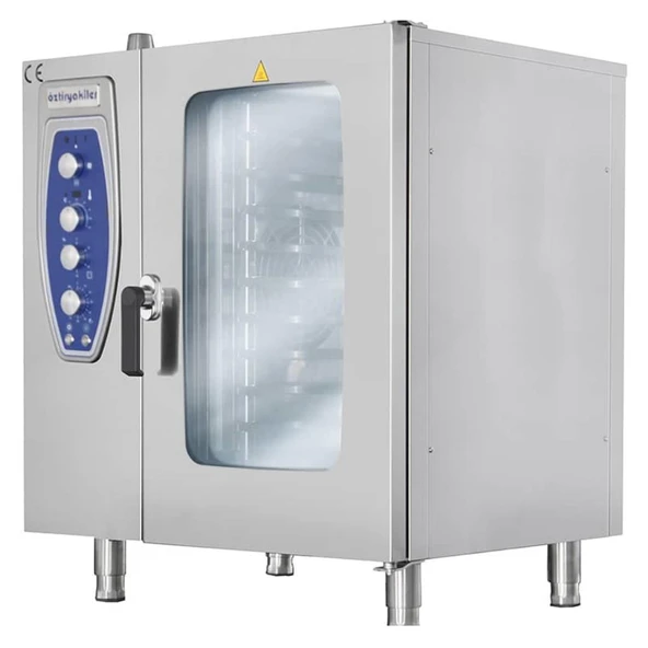 Öztiryakiler 7890.10G21.01 Konveksiyonlu Elektrikli Fırın, 10 Gn2/1, Kızaklı, Okfe 102 ürün görseli 1