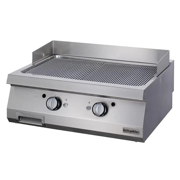 Öztiryakiler 7864.N1.80703.13 Gazlı Grill Plate, Oluklu, 80x70x30 Cm, Ogg 8070 N ürün görseli 1