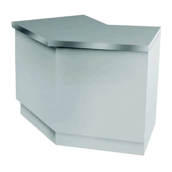 Öztiryakiler 7912.15078.30 Nötr Servis Bankosu, Açılı, Ara Raflı, 150x70 Cm ürün görseli 1