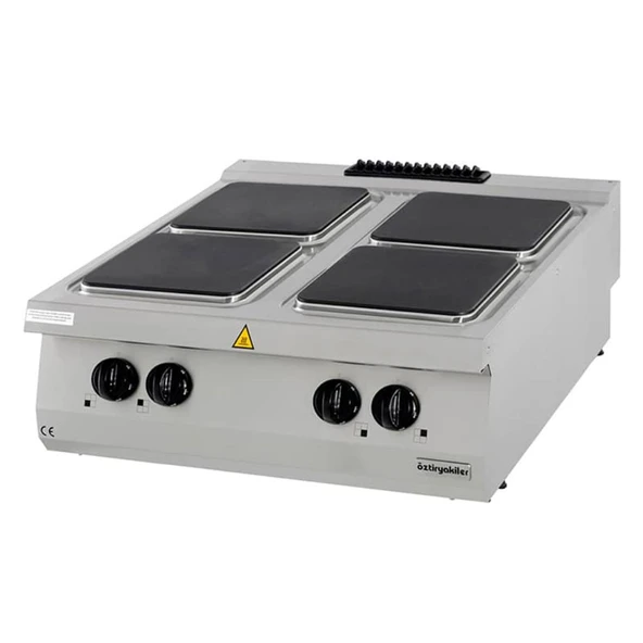 Öztiryakiler 7865.N1.80903.21 Set Üstü Elektrikli Ocak, Dörtlü, 80x90x30 Cm, Osoe 8090 ürün görseli 1