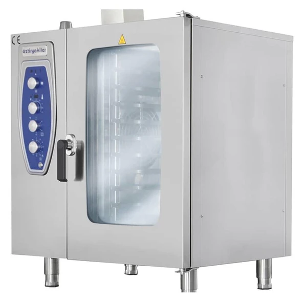 Öztiryakiler 7890.10G21.03 Konveksiyonlu Gazlı Fırın, 10 Gn 2/1, Kızaklı, Okfg 102 ürün görseli 1
