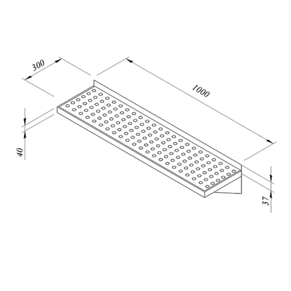 Öztiryakiler 7897.10030.31 Süzme Rafı, 100 Cm ürün görseli 1
