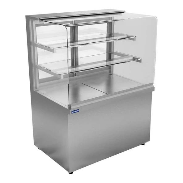Öztiryakiler 7ETD.12N15.SS Etd-12n15 Düz Camlı Nötr Teşhir Dolabı, 360 Lt, 150x70x135 Cm ürün görseli 1