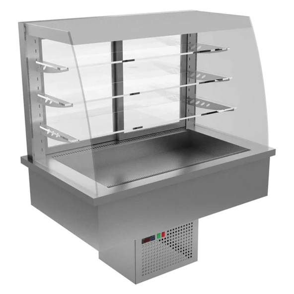 Öztiryakiler 7ETA.21C10.SS Ankastre Self Servis Soğuk Teşhir Dolabı, 100 Cm, Eta - 21c10 Model ürün görseli 1