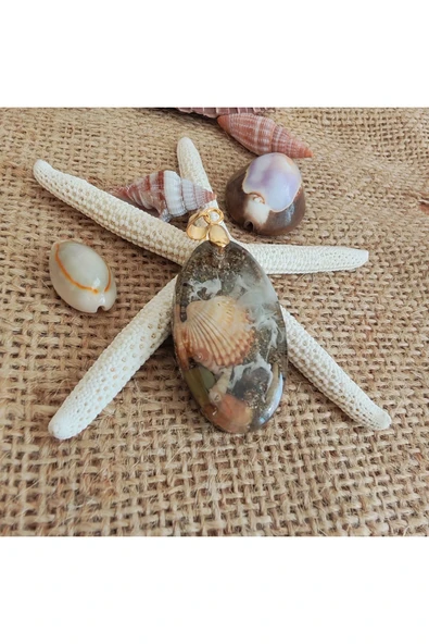 Reçine Kolye, Hediye Kolye, (Hediyelik Paket olarak Kargolanır.) ürün görseli 1