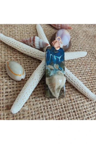 Reçine Kolye, Hediye Kolye, (Hediyelik Paket olarak Kargolanır.) ürün görseli 1