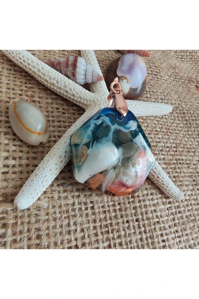 Reçine Kolye, Hediye Kolye, (Hediyelik Paket olarak Kargolanır.) ürün görseli 1
